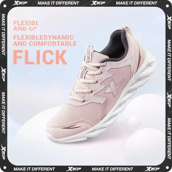 Xtep Women Running Shoes 2023 New Fashion Lightweight Sneakers For Women Breathable Cushioning Sports Shoes Female 879318110073