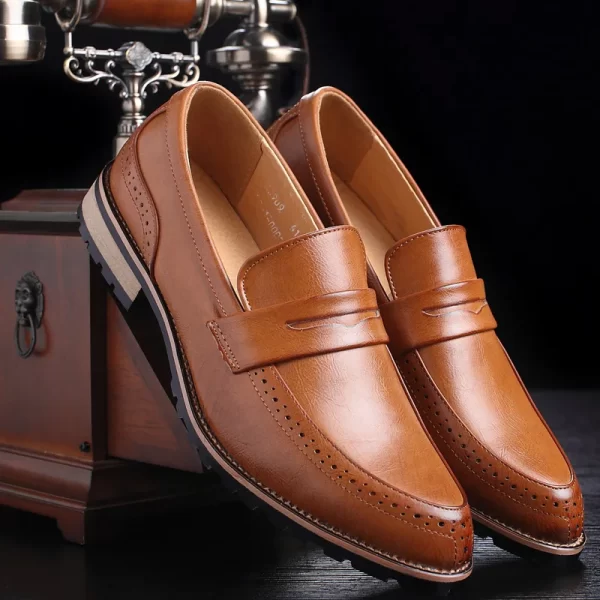 Spring Men Shoes Leather Men's Dress Shoes Luxury Mens Business Oxfords Formals Shoes Classic Gentleman Shoes for men