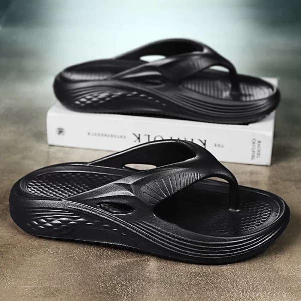 Men's Orthopedic Sandals Fashion Couples Beach Flip Flop Summer Outdoor Soft Sandals with Arch Support Bathroom Slides