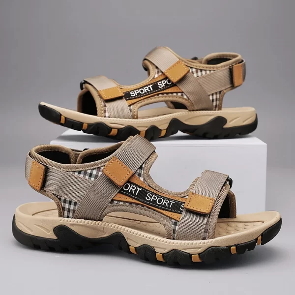 Men's Sport Sandals Big Size Summer Leisure Beach Holiday Flip Flop Male Outdoor Comfortable Lightweight Arch Support Men Shoes